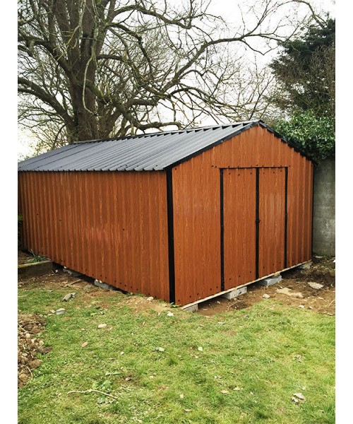 Garden Sheds Kilkenny 10ft x 20ft wood grain steel shed | garden sheds for sale Garden Sheds Kilkenny 10ft x 20ft wood grain steel shed | garden sheds for sale