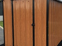 14ft x 6ft Wood Grain Steel Shed